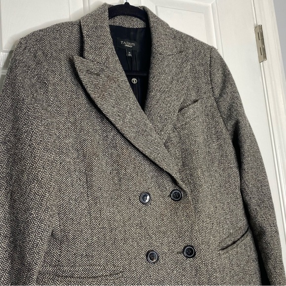 TALBOTS Grey Suit Jacket, Wool blend - size 14 blazer - Picture 3 of 8
